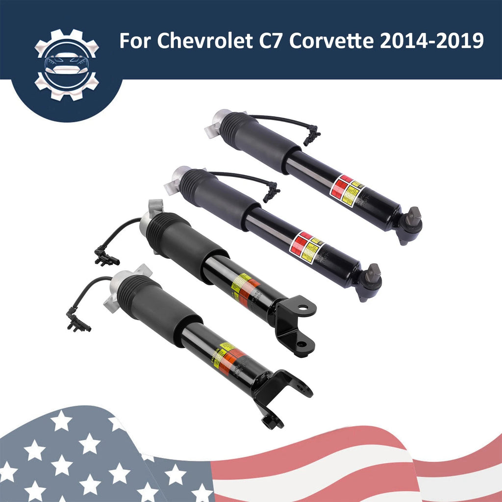 Set of 4 Shock Struts w/ Electric for Chevy C7 Corvette (2014–2019)