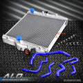 2X Aluminum Radiator and Silicone Hose Kit for Honda Civic (1992–2000)