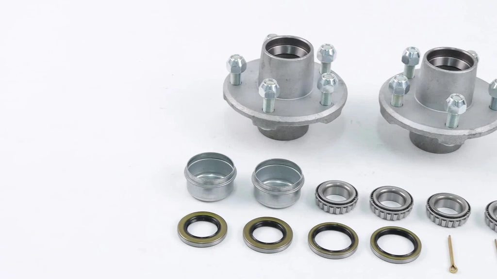 Set of 2 Hot Dipped Galvanized Hubs for Boat or Utility Trailer