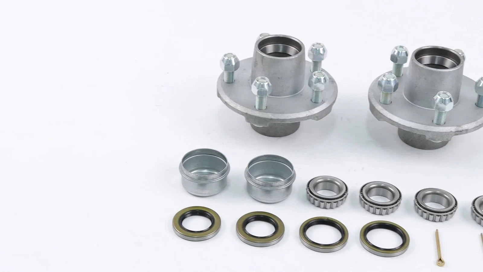 Set of 2 Hot Dipped Galvanized Hubs for Boat or Utility Trailer