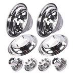 Set of 4 Stainless Steel Dual Wheel Simulator Covers for Dodge Ram 3500 (2003–2018)
