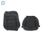 Leather Seat Cover Set for Ford Mustang (2015-2023) Perforated Black