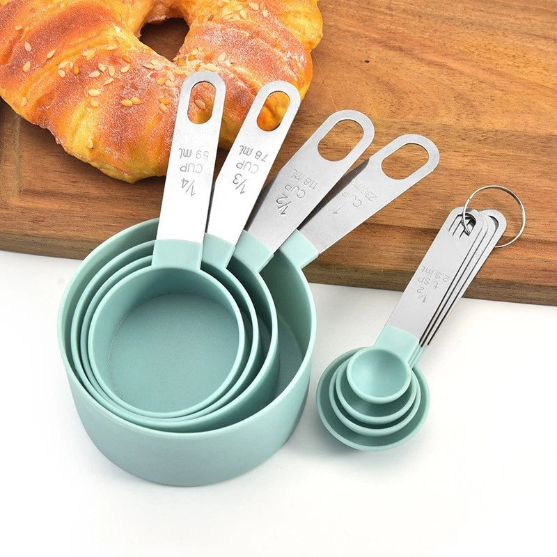 Set of 4 Stainless Steel Measuring Tools