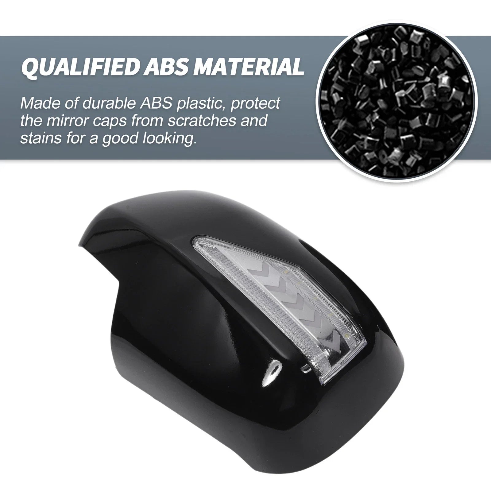 Rearview Mirror Cover Overlay Gloss Black for Lexus RX330 RX350 (2003)