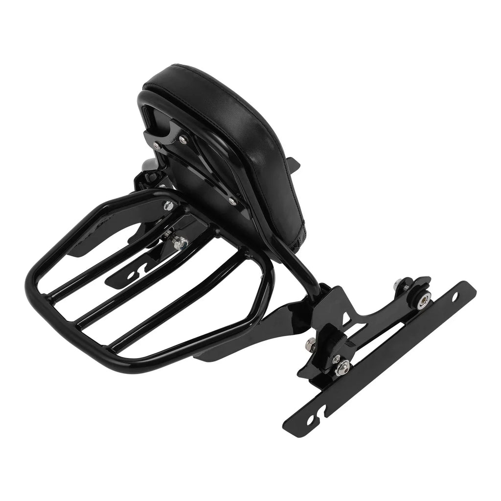 Sissy Bar Backrest Luggage Rack for Harley Dyna Street Bob (2006 - 2017) Black