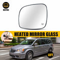 Driver Side Mirror Glass with Backing Plate for Dodge Grand Caravan (2008–2019)