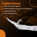 Radiator Shutter Support for Mercedes C Class (2014-2022) Silver