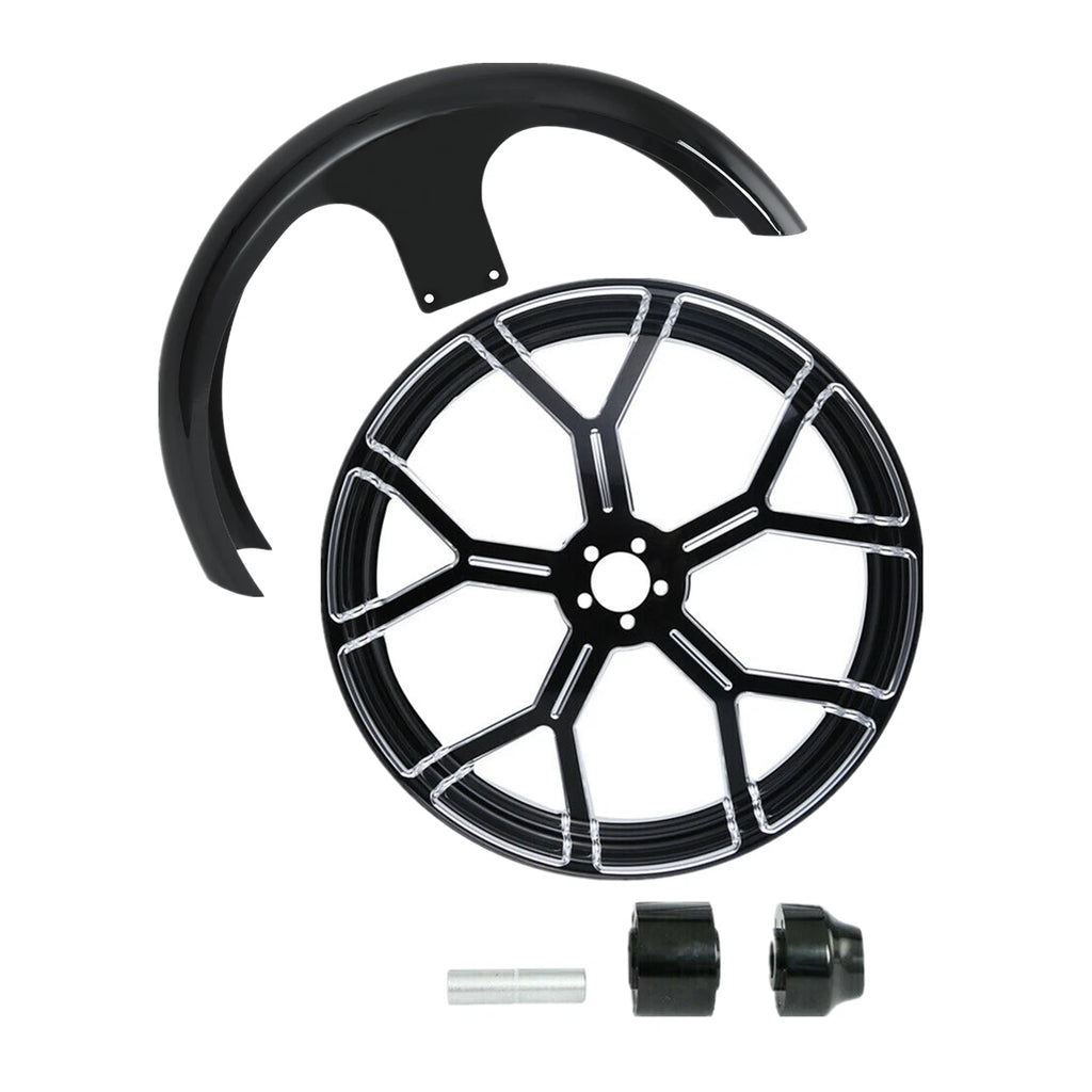 26" Front Wheel Rim for Harley Street Glide (2008–Present) - Single Disc Hub & Fender