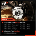 Rear Wheel Hub & Bearing Assembly for Nissan Rogue (2014–2020)