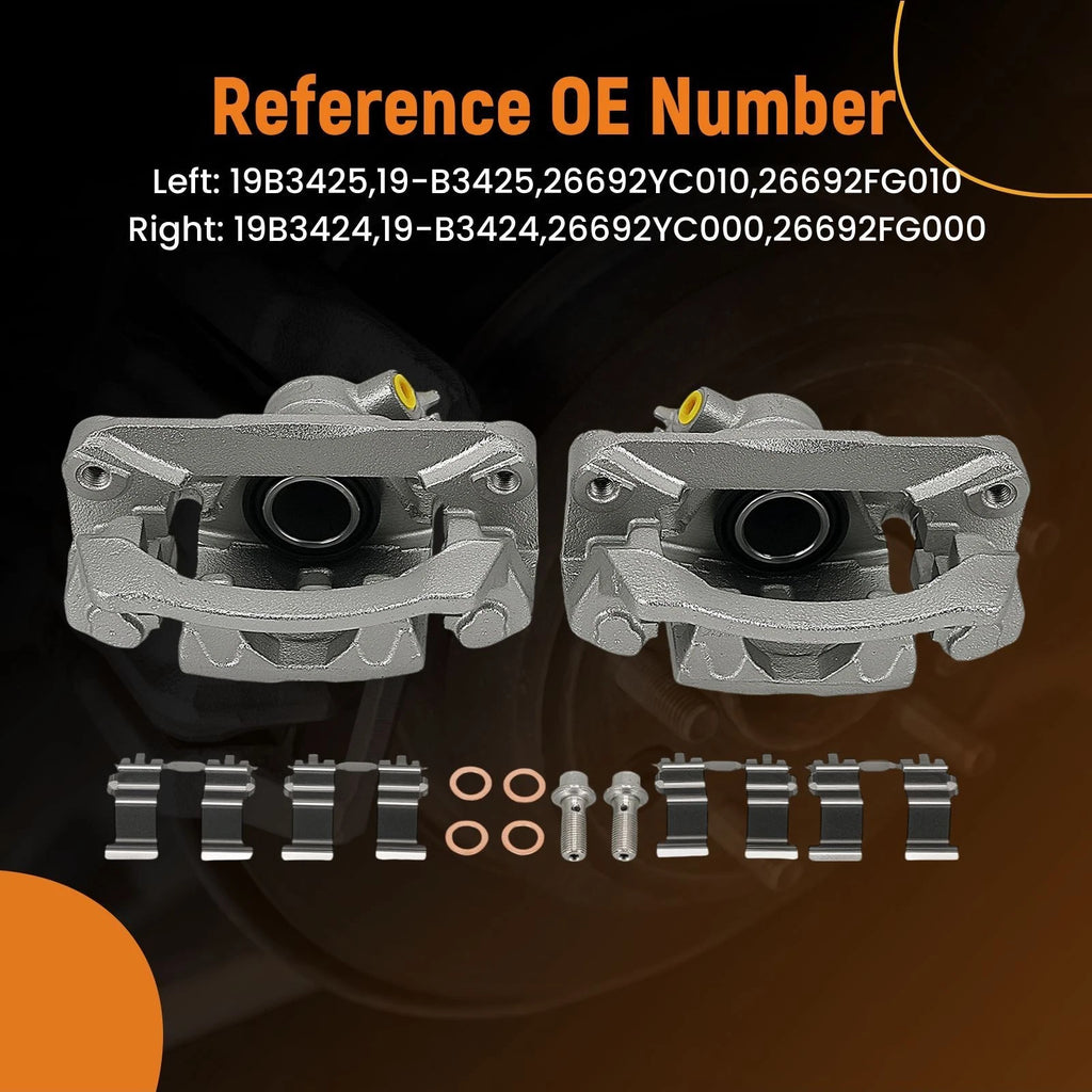 Rear Brake Calipers Pair for Subaru Forester (2009–2013) WRX (2012–2021)