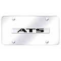 Chrome Name on Chrome License Plate - Officially Licensed for Cadillac ATS