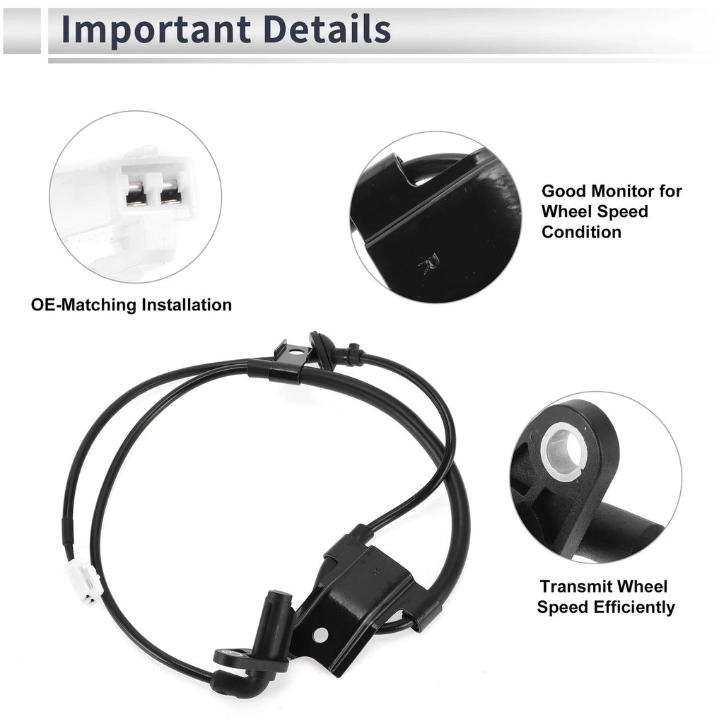 Rear Right ABS Wheel Speed Sensor No. 89545-0T010 for Toyota Venza (2009–2015)