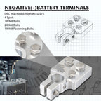 SAE 4 Spot Flat Battery Terminal for Car Audio Top Post (4/0 AWG)