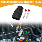 2 Pin Fuel Injectors Connector Plug for Volkswagen 
