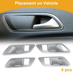 Interior Door Handle Bowl Cover Trim for Toyota Crown (2023–2024) Silver Tone