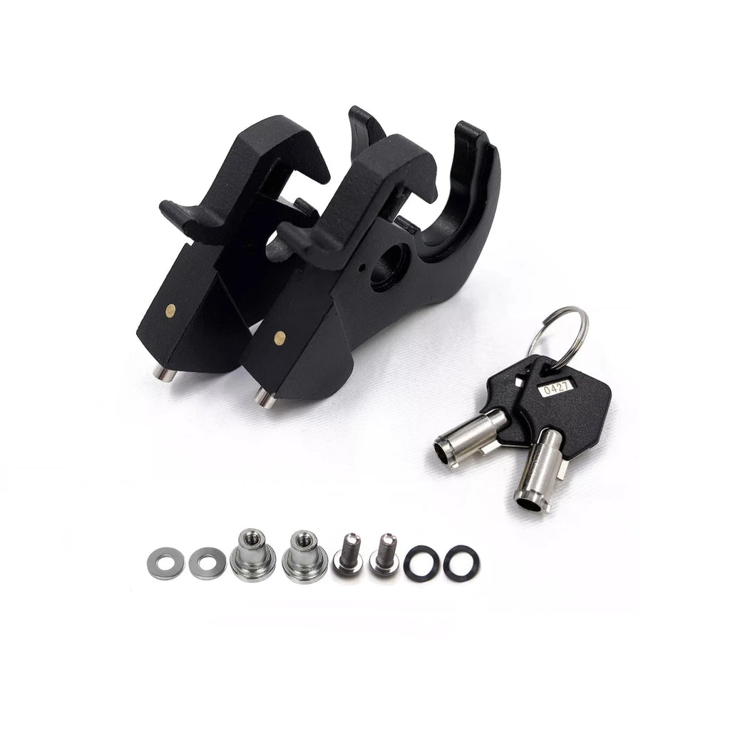 Flat Black Sissy Bar Luggage Rack Detachable Locking Latch Nut Kit for H-D Touring