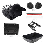 Trunk Backrest Mount Rack Light Speakers for Harley Touring (2014–2023)