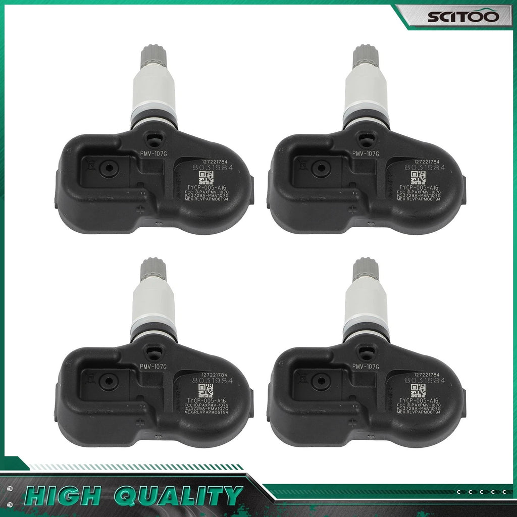 Set of 4 TPMS Tire Pressure Sensors for Honda Pilot Acura MDX (2007–2015) 315MHz