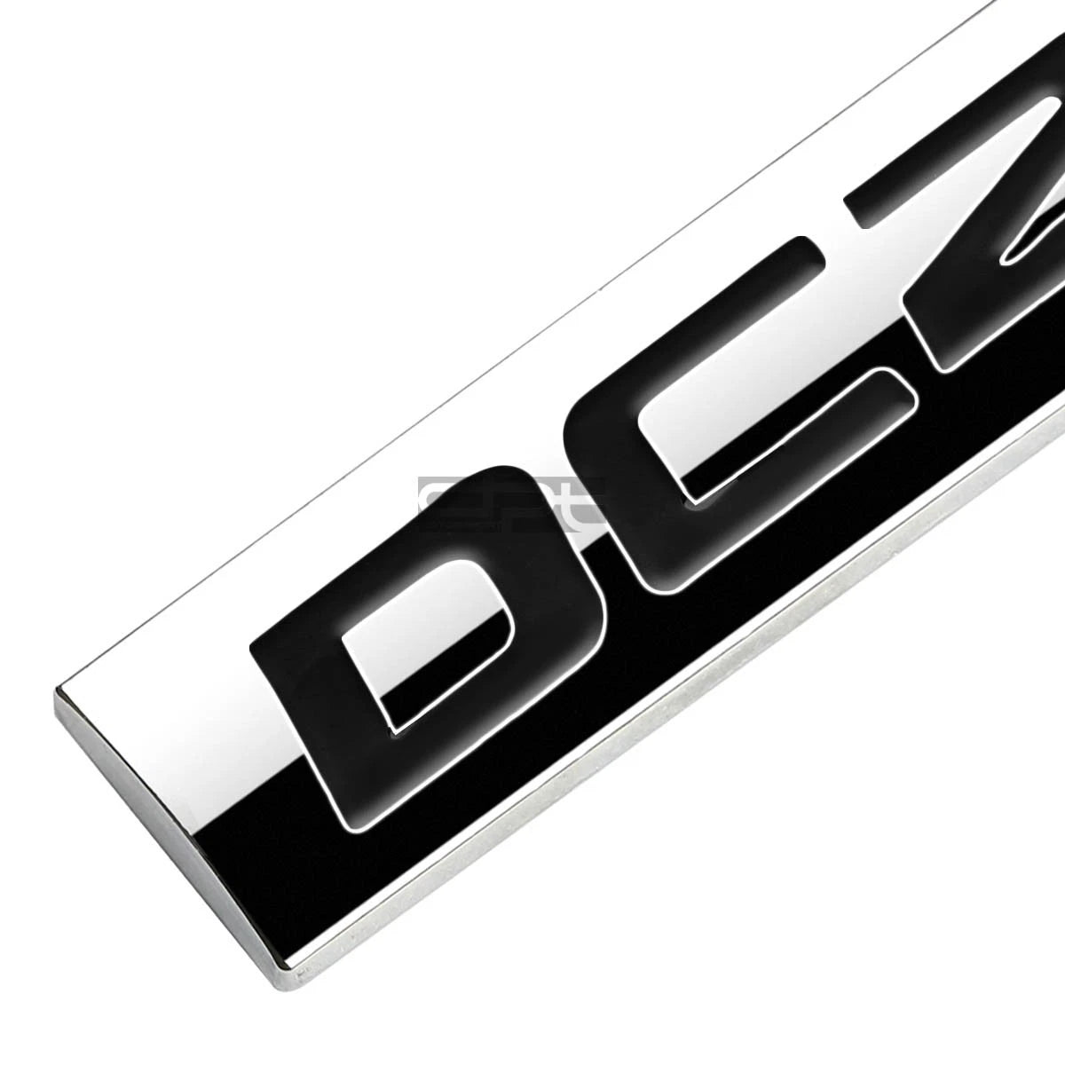 3D Polished Black Lettering Badge for DC2 (Year Not Specified)
