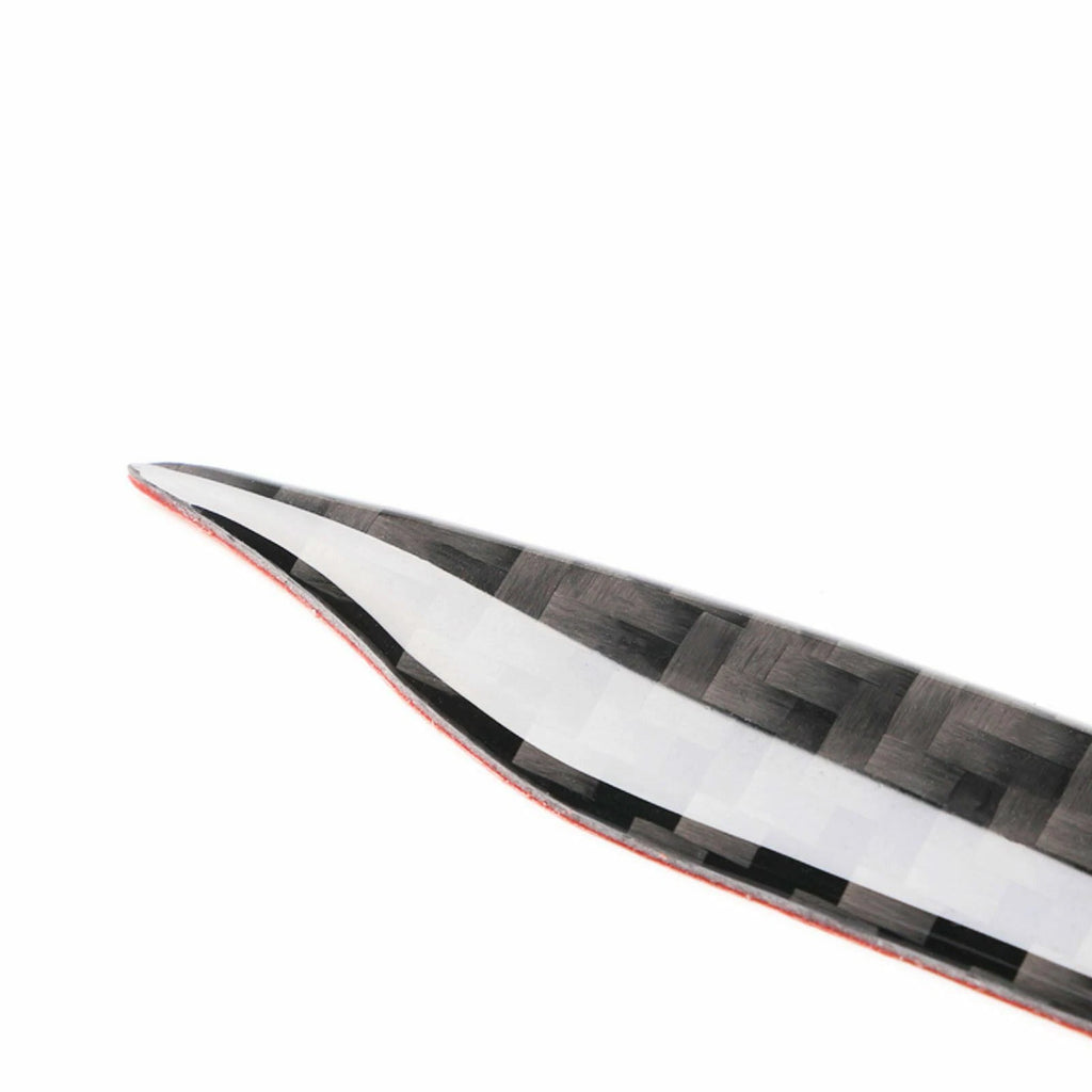 Carbon Fiber Rearview Side Mirror Protect Guard Sticker for Universal (-)