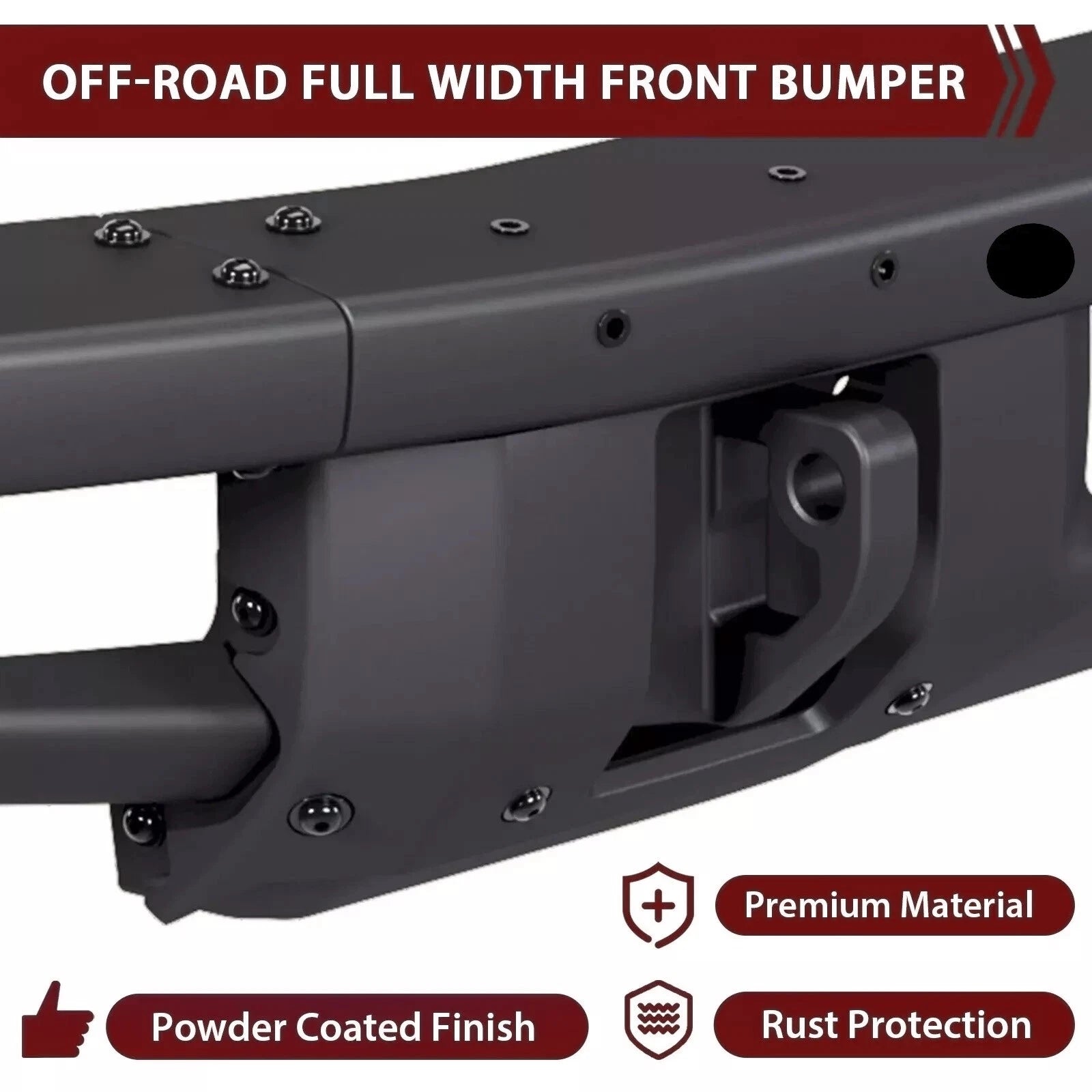 Off-Road Full Width Front Bumper for Ford Bronco (2021–2023)