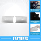 Set of 2 Multimedia Radio Button Cover Stickers for Mercedes-Benz 