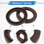 Set of 2 Oil Seal Rotary Shaft Seal FKM Rubber 45x65x8mm