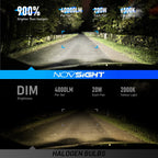 6x H7 LED Headlight Bulbs Kit for High Low Beam Fog Light (6500K)