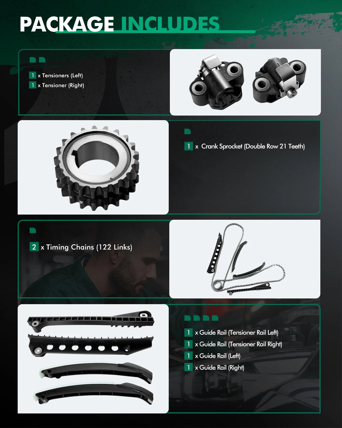 Timing Chain Kit for Ford F150 F250 Expedition Lincoln Mark LT (2004–2014)