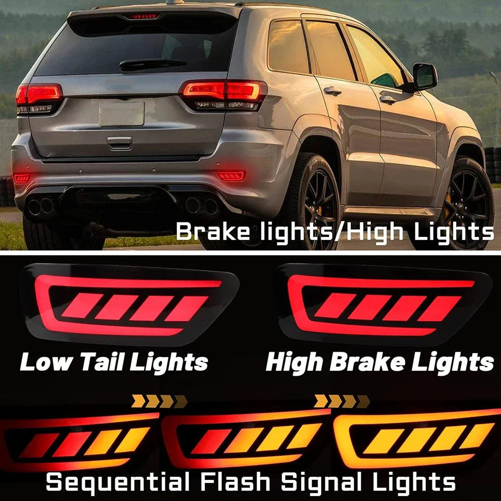 LED Rear Bumper Fog Lights for Jeep Grand Cherokee (2011-2021)