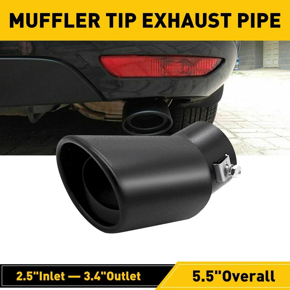 2.5" Exhaust Pipe Muffler Tip for Universal Vehicles (Fits )