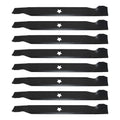 Set of 8 Lawn Mower Blades for Husqvarna LTH1342, LTH1342A, YTH1542XP, YTH1542XF