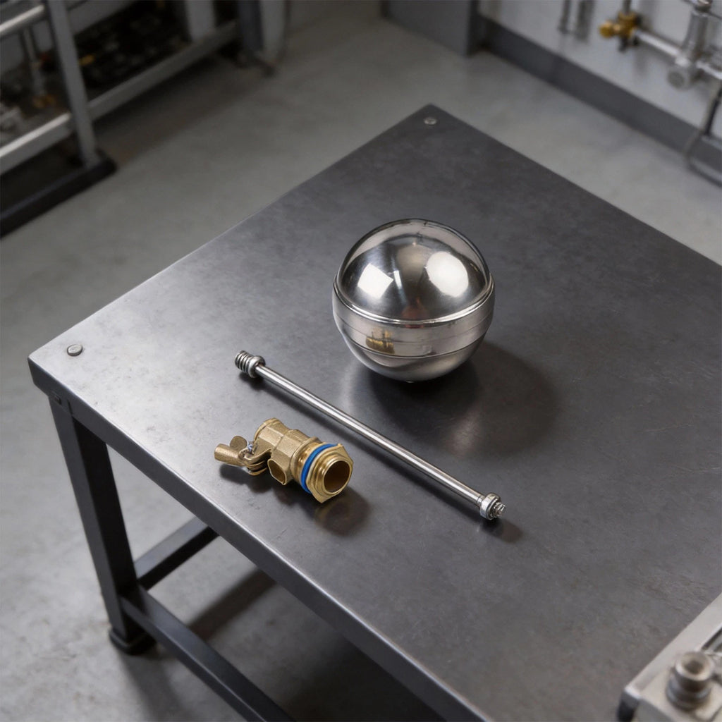 Brass DN15 Float Valve for Water Tank Flow Regulation (Leak Proof Seal)