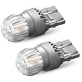 Set of 2 7443 7444 Amber LED Rear Turn Signal Bulbs for