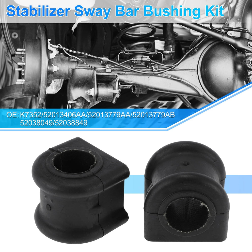2X Stabilizer Sway Bar Bushing Kit for Dodge Dakota (1997–1999) No.K7352 Rubber