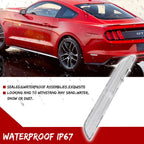 Clear Lens Rear Bumper Side Marker Lights for Ford Mustang (2015–2023)