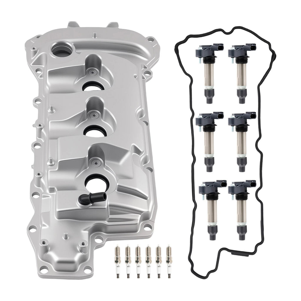 Valve Cover w/ Gasket & 6 Ignition Coils for Buick Enclave (2009–2017)