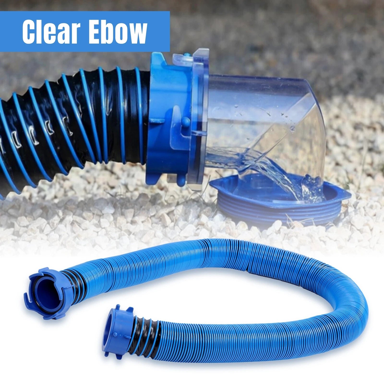 90-Degree Adapter for RV Sewer Hose (10ft)