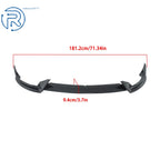 Set of 2 Carbon Front Lip Spoilers for Tesla Model Y (2020–2024)