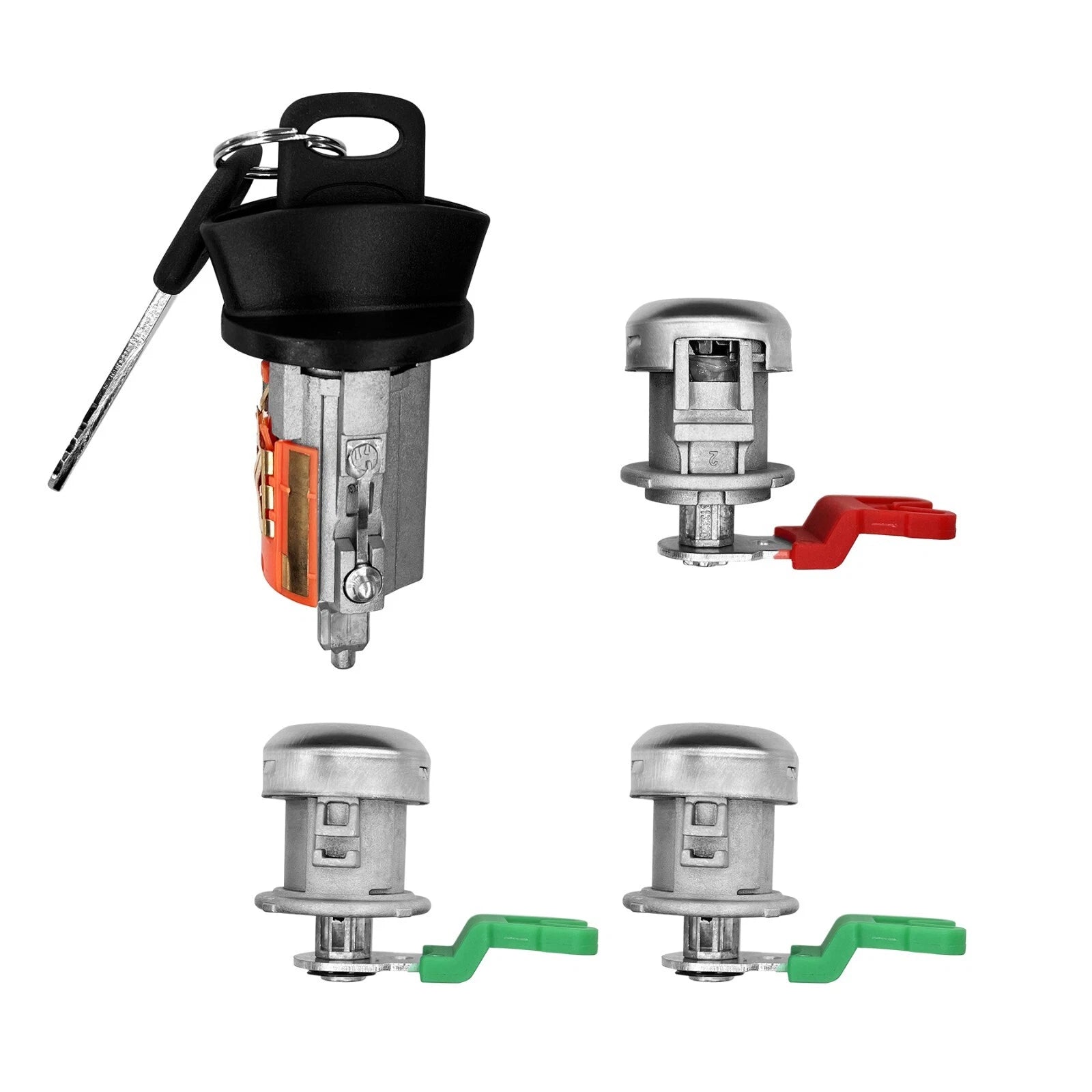 Door Lock Cylinders & Ignition Switch w/ Keys for Ford F150/F250/F350 (2001–2007)