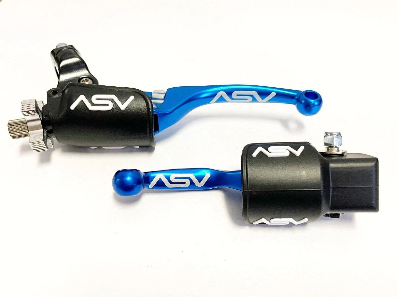 2X Front Brake Clutch Perch Levers for KLX300R (2000–2023) Blue