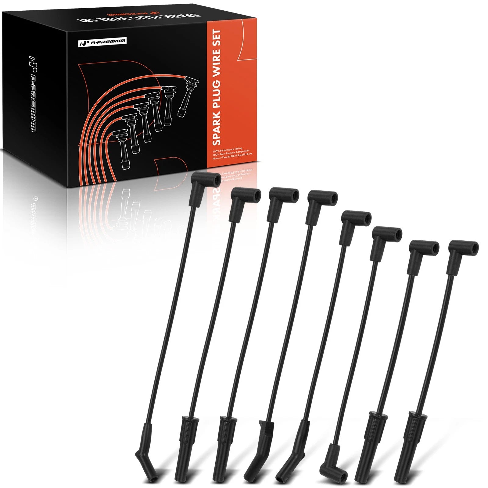 8x Spark Plug Wire Set for Ford F-150 F-250 E-150 (1977–1997)