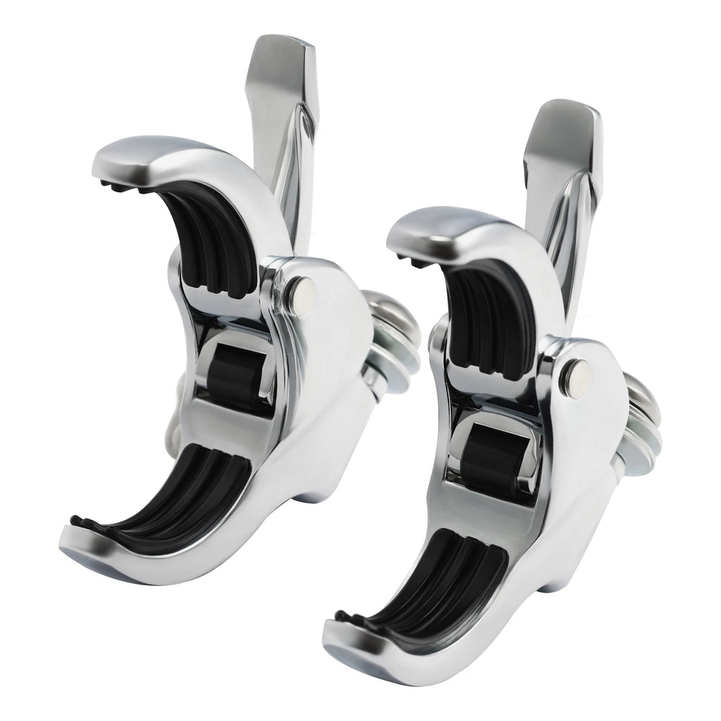 49mm Detachable Windshield Clamps for Harley V-Rod, Super Glide, Fat Bob (2018–2023)