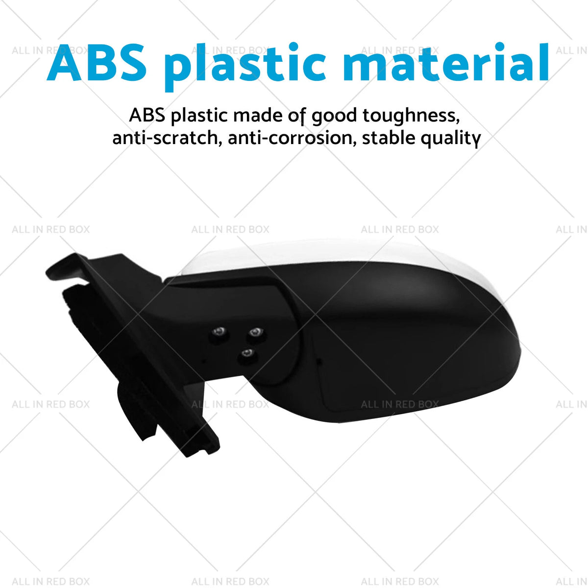 Right Side White Door Mirror for Mazda 2 DE (2007–2014)