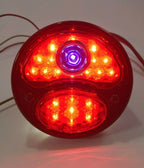 LED Tail Light Stop Light Blue Dot Black Housing Left for Ford Model A (1928–1931)