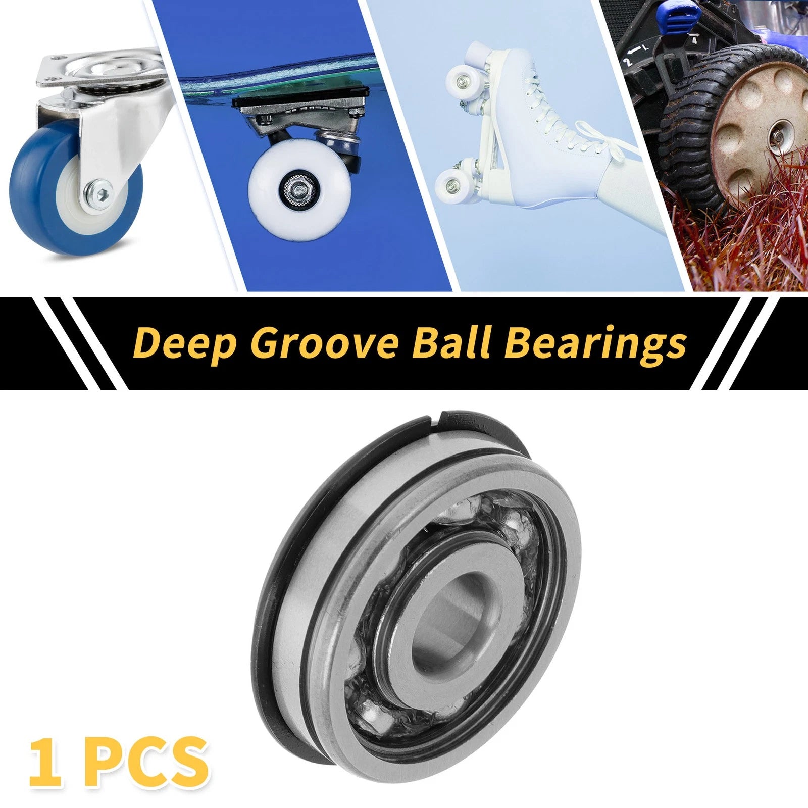 Deep Groove Ball Bearing P6 for Scooter Skateboard Wheel (10x35x11mm)