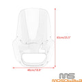 Headlight Fairing + Clear Windshield for Harley Softail Fat Bob (2018-2023)
