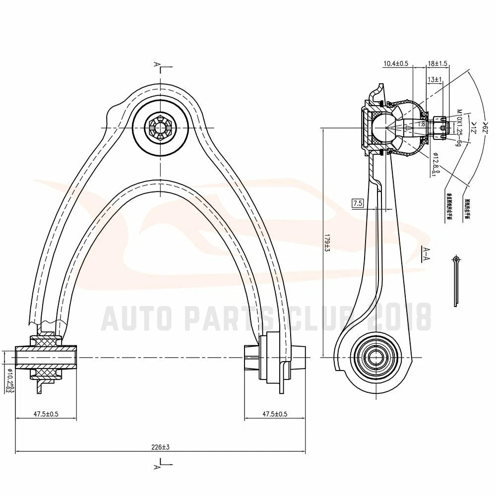10X Front Upper Control Arms Tie Rods for Honda Civic (1996–2002)