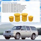 Set of 4 Control Arm Bump Stops for Cadillac Chevy GMC Truck