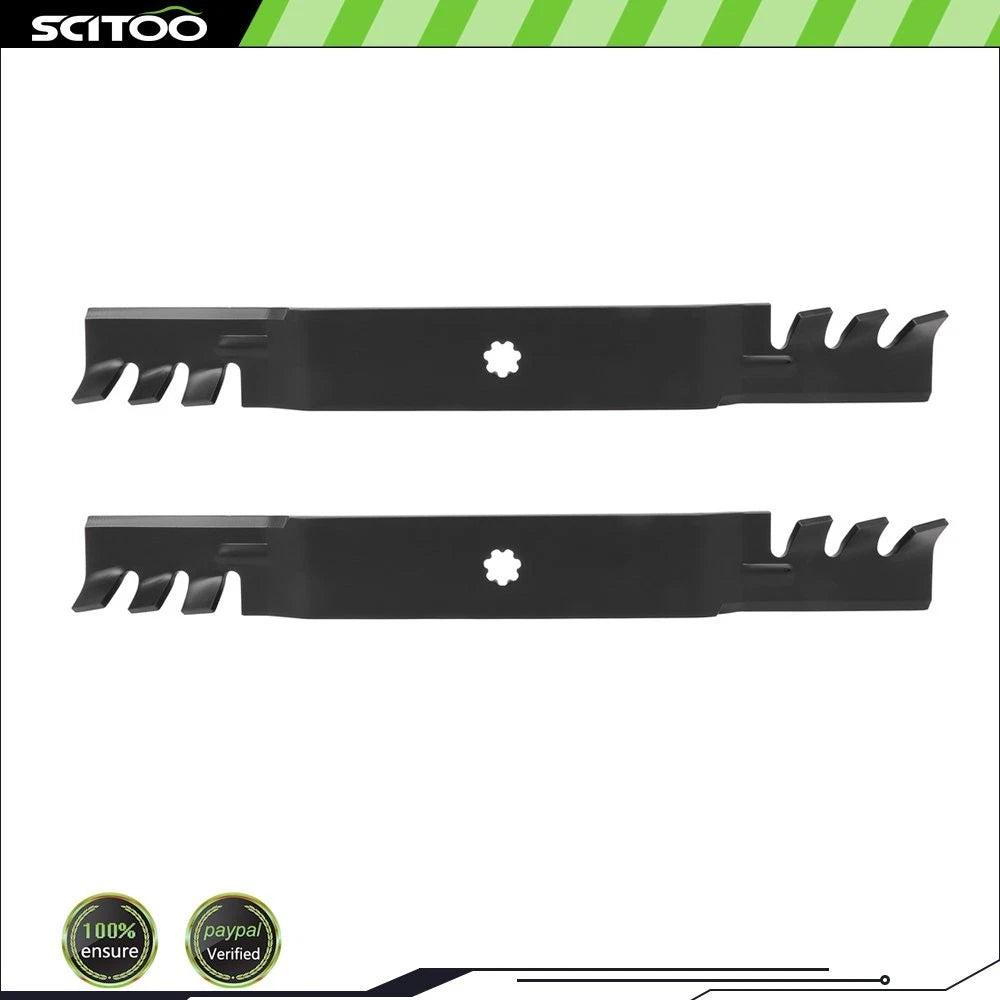 2X Mulching Mower Blades 42" for John Deere (GY20850, GX22151, AM137328, AM141033)